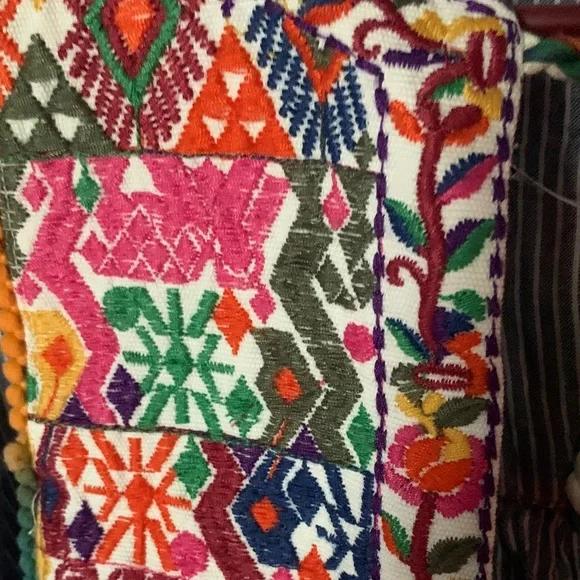 Zara Striped Blouse with Embroidery - Picture 8 of 9